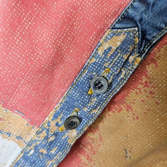 Vivienne Westwood‎ Anglomania Denim Shirt M Western Rodeo Artsy Art you Wear - Picture 12 of 13